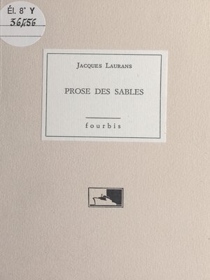 cover image of Prose des sables